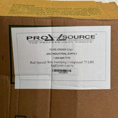 PRO SOURCE Red Wax Base Sweeping Compound Floor 59 LBS Sz 24” H x 12 1/2” W