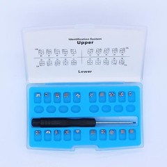 20Pcs/Kit Self-Ligating Metal Dental Brackets Roth 0.22, 345 Hook + Tool