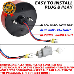 Tail Light for Teryx, LED Red Brake Stop Rear Lights for Kawasaki