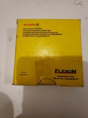 Lot of 10 Flexon 40-1 ecoplus Roller Chain 1 foot length w/ 10 connecting links
