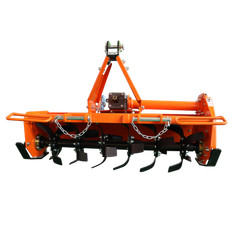 49″PTO Rotary Tiller Attachment Cat 1 Tractor 540 RPM 5″Depth Replaceable Blades