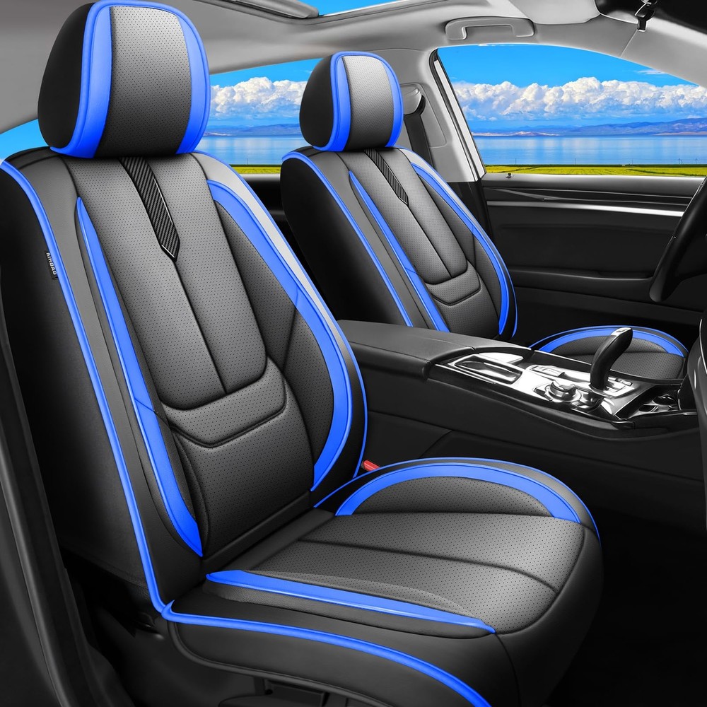 Subaru Impreza 04-2026 for Seat Covers Waterproof Leather Airbag Full Set Black-