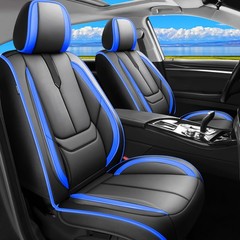Subaru Impreza 04-2026 for Seat Covers Waterproof Leather Airbag Full Set Black-