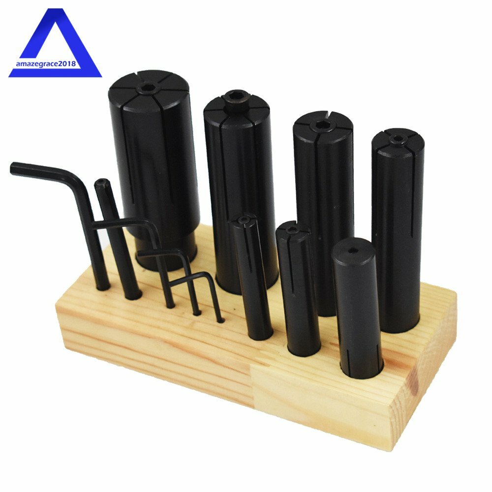 8 Pcs High Precision Expanding Arbor Set Mandrels 1/4″ to 1-1/4″