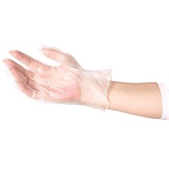 Large Pack Of 100 Clear Vinyl Gloves Food Safe Disposable Industrial Grade
