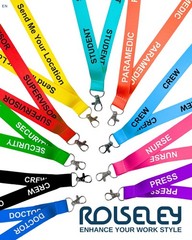 ROLSELEY Printed or Plain Lanyards – Personalized custom Neck Strap with Text
