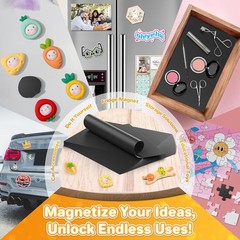 5×7 Self Adhesive Magnetic Sheets 6 Pack Flexible Magnets for Crafts Photos DIY