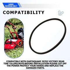 24995 Reverse Belt (10mm x 812mm) for Earthquake Rear Tine Tiller 29702 33970…