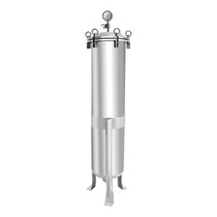 2″ NPT Bag Filter Housing 150 Psi 304 Stainless Steel In/Out #2 Bag with meshUS