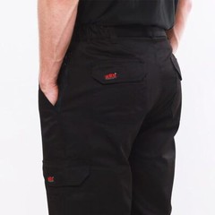 Mens Cargo Combat Work Trousers with Knee Pad Pockets by BKS – BLACK or NAVY