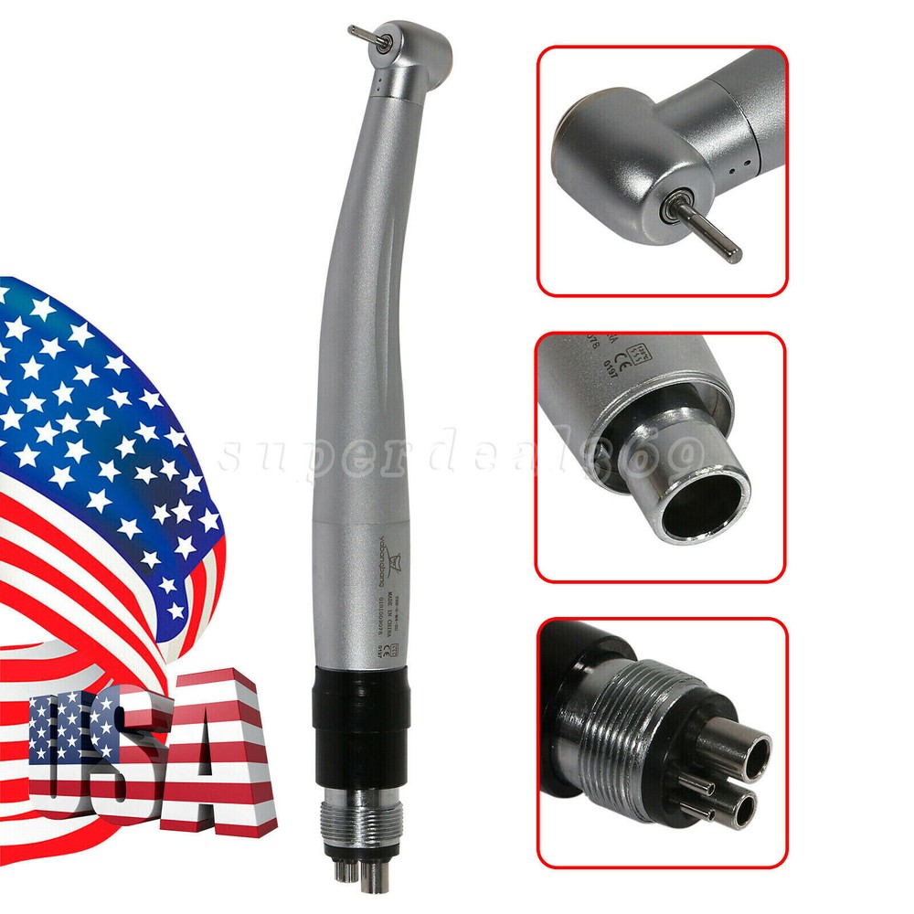 1-5 Pcs Dental High Speed Turbine Handpiece Standard Head+ 4Hole Coupler Yabang