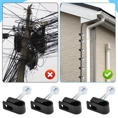 Starlink Cable Routing Kit for 3/4” Wall Hole, 26x38mm/1.02×1.5inch, Black