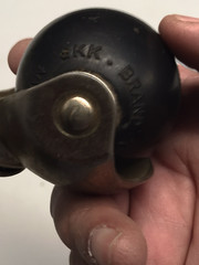 VTG SKK Stem Type Furniture Swivel Caster w/ Black Rubber Ball Wheels Japan