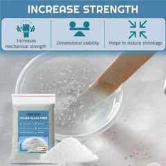 2 Lbs. Fiberglass Milled Glass Fibers Resin Filler Material