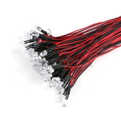 Pre-Wired LEDs Prewired Resistor 3mm/5mm Ultra Bright : 5V ~ 12V Various Colours