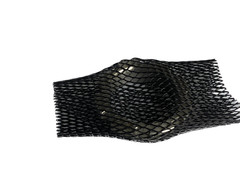 1-1/2″ – 2″ BLACK Plastic Web Mesh Protective Sleeve – Sold by the foot