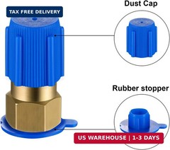 Bullet Piercing Valve Kits with Dust Cap Converts R12 to R134a Fit 7/16 Inch Low