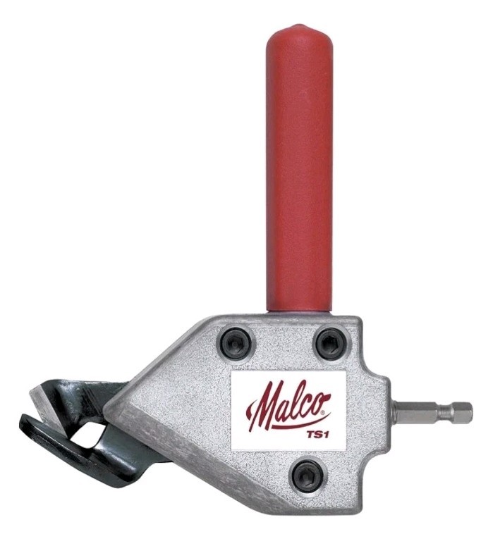 Malco TS1 Turbo Shear 20 Gauge Capacity Sheet Metal Cutting Attachment