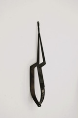 Kamiyama Style Micro Scissors 18cm For Neurosurgery Bayonet Handle Black