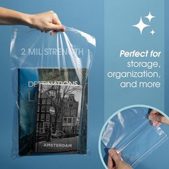 Durable 2 Mil Clear Resealable Zip Bags 1000 Count – Perfect for Home & Office