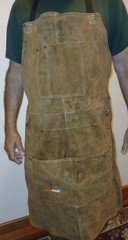 ARCPRO Split Leather Welding Apron with 6 Pockets Adjustable 23.5″W x 35″L-NEW