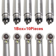 10 x US Ship Denshine 4 Hole Dental LED High Speed Handpiece E-generator Turbine