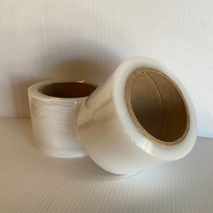 Mini Stretch Wrap Clear Film 3 Inch x 1000 Ft 50 Gauge LOT OF 5 ROLLS NO HANDLE