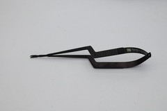 Kamiyama Style Micro Scissors 18cm For Neurosurgery Bayonet Handle Black