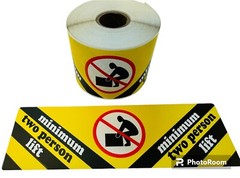 Heavy Lift Two Person Mimimum 2.5″ X 8″ Shipping Adhesive Labels 250 per roll