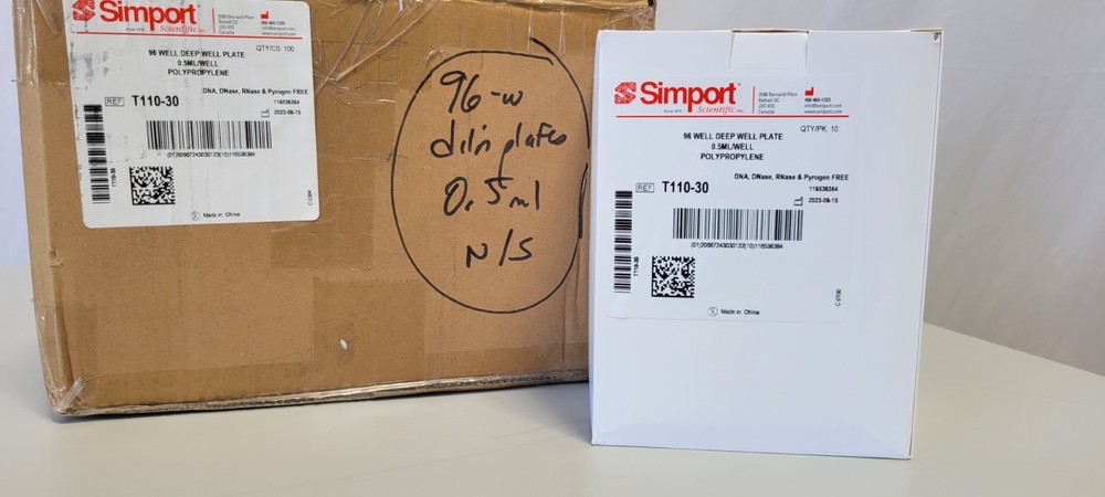 Simport Scientific 96 Deep Well Assay Plate STERILE T110-30 100/Case