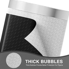 500pcs Bulk Bubble Mailers 4×8 Small Padded Envelope Mailing Bags 4×7 Black #000