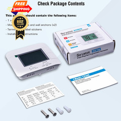 Upgraded Digital Non-Programmable Thermostat for Home 1 Heat/1 Cool Blue