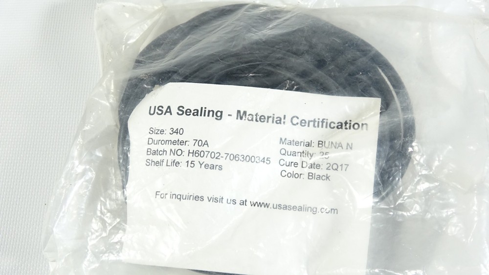 USA Sealing Buna N Rubber O-Rings Size 340 QTY 24 – 2Q2017