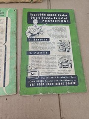 John Deere No. 490 Four-row Tractor Corn Planter & Attachments Operators Manuals
