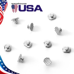 10pcs Dental Ortho ortodoncia Bondable Lingual Button monobloque Rectangular