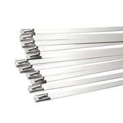 T316 Stainless Steel Exhaust Wrap Multi-Purpose Locking Cable Metal Zip Ties