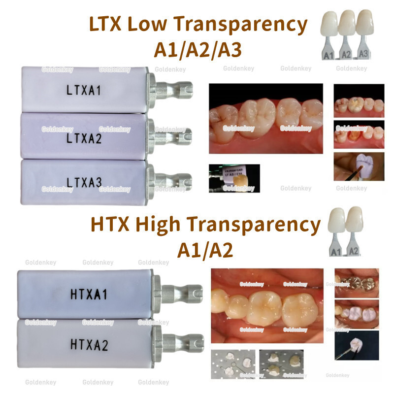 Dental B40 Lithium Disilicate Blocks Glass Ceramic CAD CAM CEREC HT LT XA1/2/3