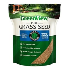 Pure Grass Seed Kentucky Bluegrass Blend 7 Lb 7000SqFt 14-28 Days Germinate