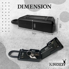 Key Lock Box Large Capacity Key Storage Box Resettable Code Indoor Outdoor KL313