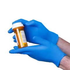 Blue Nitrile Disposable Exam Grade Gloves – Chemo Tested – 6.0 mil – Box of 100