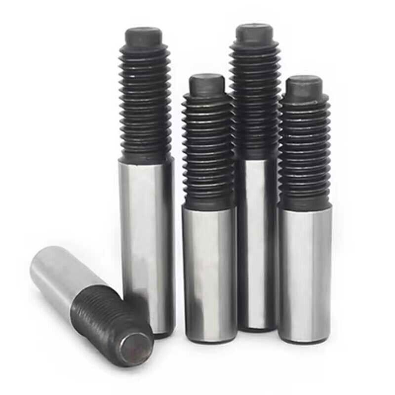 D10 M10 45# Steel Male Thread Tapered Pin Tail Round Cone Pins Dowels GB881 [