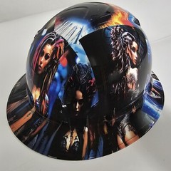 full brim hard hat custom hydro dipped IN WICKED WOMEN / NAUGHTY BOY EXTREME NEW