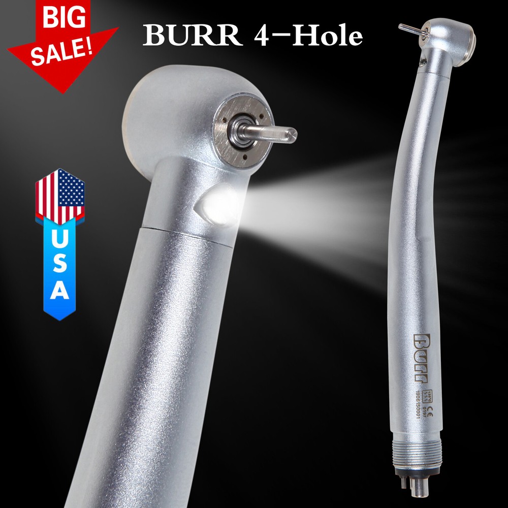 Dental Fiber Optic LED Egenerator high speed handpiece Turbine 2/4H UDM