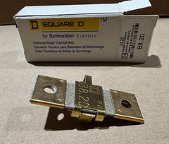 Square D Schneider B8.20 Overload Relay Thermal Unit Class 20 Type S B Heater