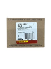 5 PCS Square D HOM120PDF HOM120PDFC 20A GFCI/AFCI Combo PlugOn Neutral