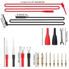 23 in 1 Multimeter Test Lead Kit for Meter Electrical Alligator Clip Probe