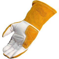 Caiman 1540 Goatskin Palm Kontour Pattern FR Fleece Insulated TIG Glove Medium