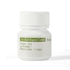 Cemento temporal de óxido de zinc y eugenol en polvo y líquido para odontología