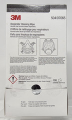 3M 504 Respirator Cleaning Wipes 100 Count Alcohol Free USA Industrial