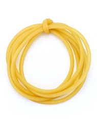 QWORK 10FT 3/8″ OD 1/4″ ID Natural Latex Rubber DIY Tube 120 inches, Yellow